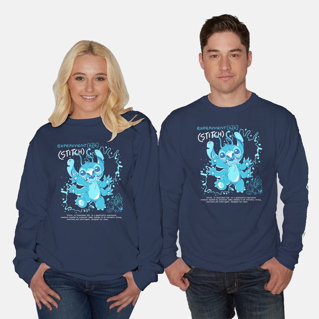 Blue Monster-Unisex-Crew Neck-Sweatshirt-yumie