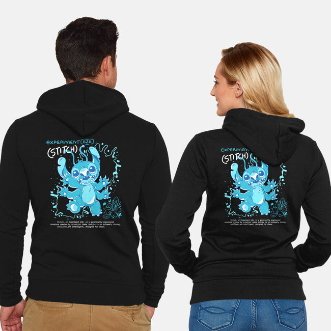 Blue Monster-Unisex-Zip-Up-Sweatshirt-yumie