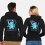 Blue Monster-Unisex-Zip-Up-Sweatshirt-yumie