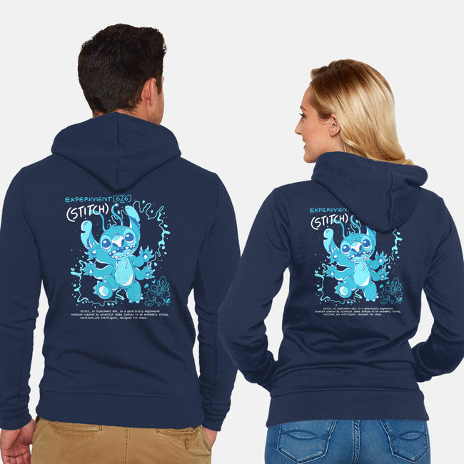 Blue Monster-Unisex-Zip-Up-Sweatshirt-yumie