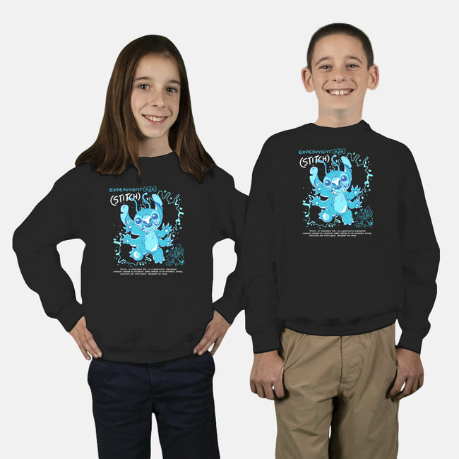 Blue Monster-Youth-Crew Neck-Sweatshirt-yumie