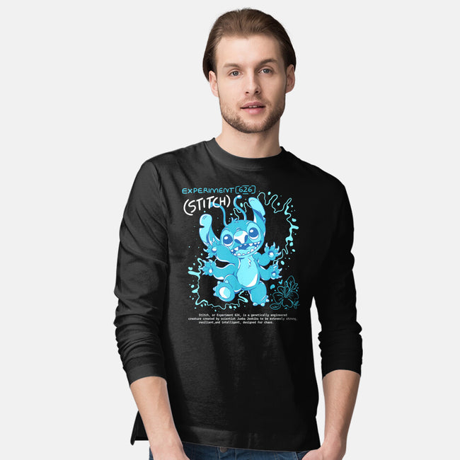 Blue Monster-Mens-Long Sleeved-Tee-yumie