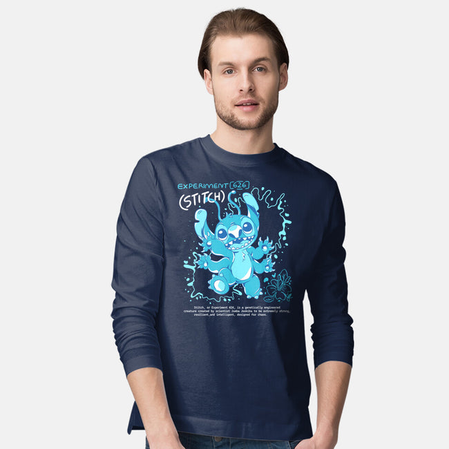 Blue Monster-Mens-Long Sleeved-Tee-yumie