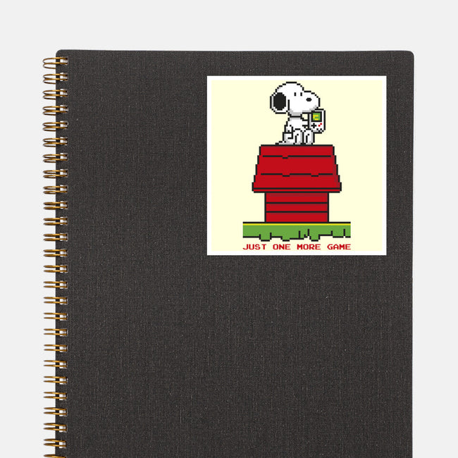 8 Bit Dog-None-Glossy-Sticker-sebasebi
