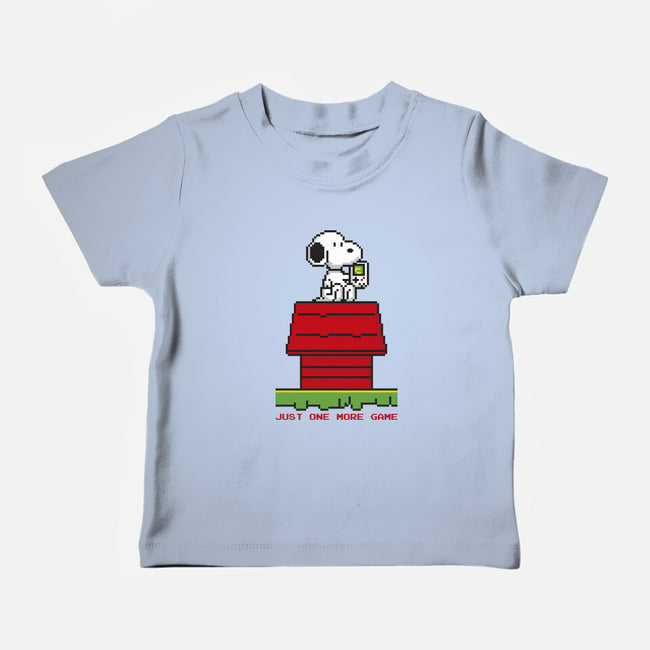 8 Bit Dog-Baby-Basic-Tee-sebasebi