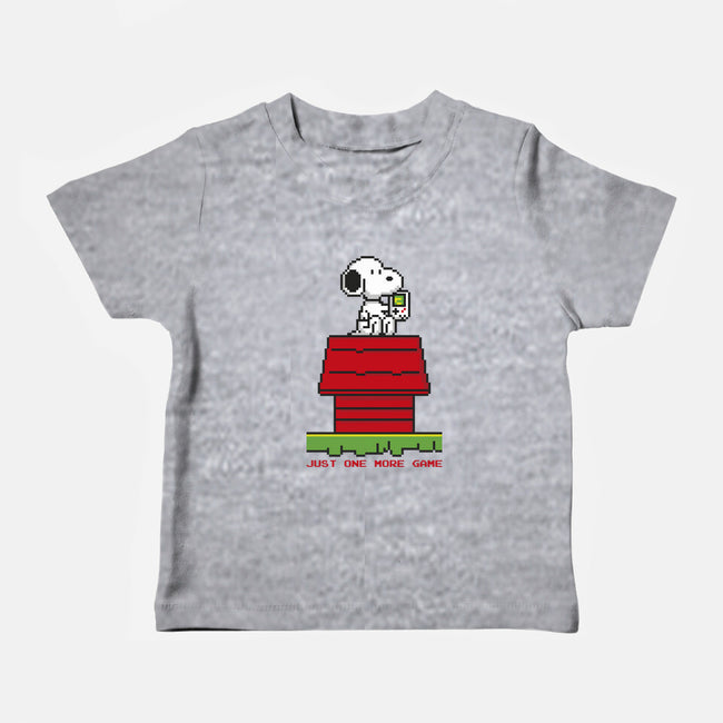 8 Bit Dog-Baby-Basic-Tee-sebasebi