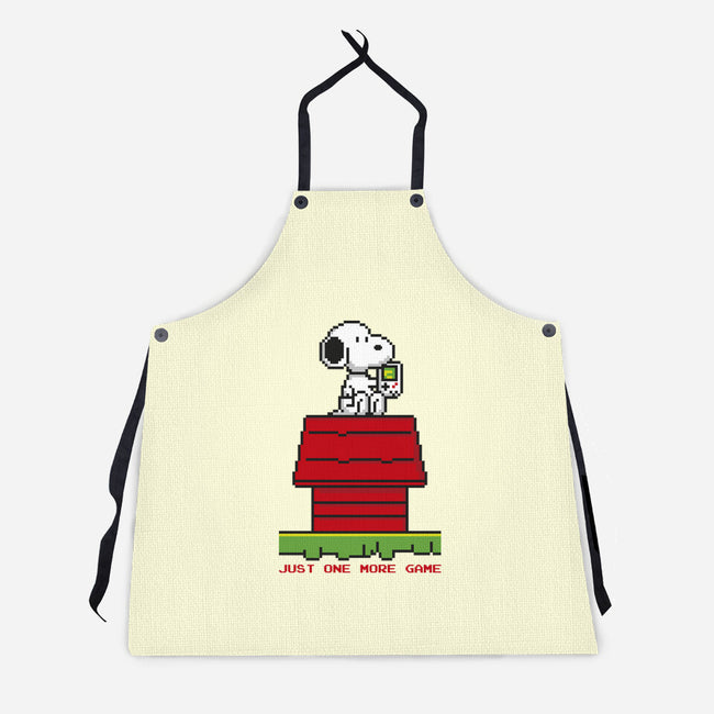 8 Bit Dog-Unisex-Kitchen-Apron-sebasebi