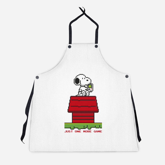 8 Bit Dog-Unisex-Kitchen-Apron-sebasebi