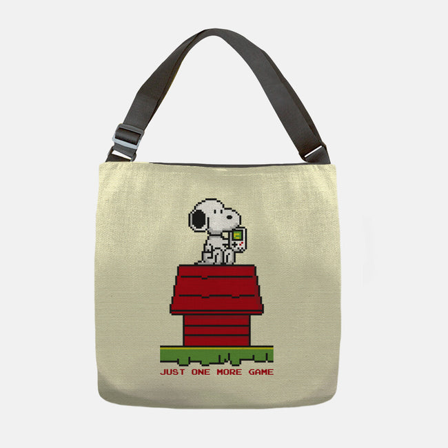 8 Bit Dog-None-Adjustable Tote-Bag-sebasebi