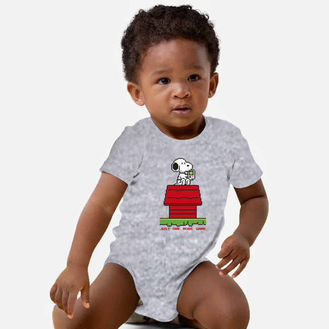 8 Bit Dog-Baby-Basic-Onesie-sebasebi