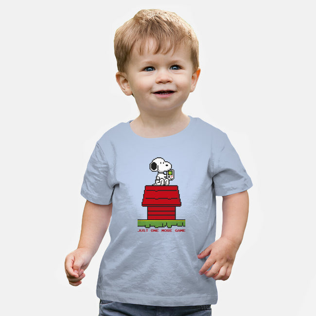 8 Bit Dog-Baby-Basic-Tee-sebasebi