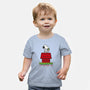 8 Bit Dog-Baby-Basic-Tee-sebasebi