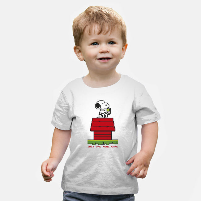 8 Bit Dog-Baby-Basic-Tee-sebasebi