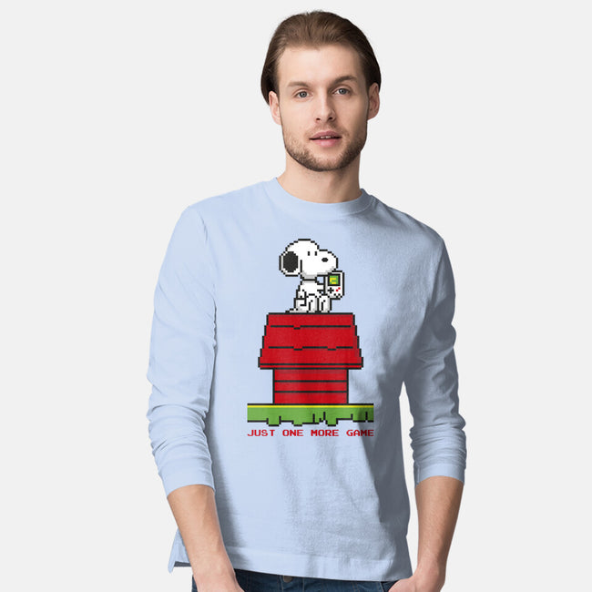 8 Bit Dog-Mens-Long Sleeved-Tee-sebasebi