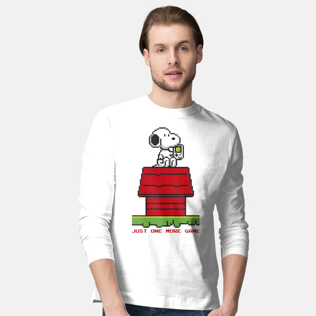 8 Bit Dog-Mens-Long Sleeved-Tee-sebasebi