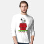 8 Bit Dog-Mens-Long Sleeved-Tee-sebasebi