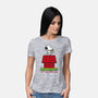 8 Bit Dog-Womens-Basic-Tee-sebasebi