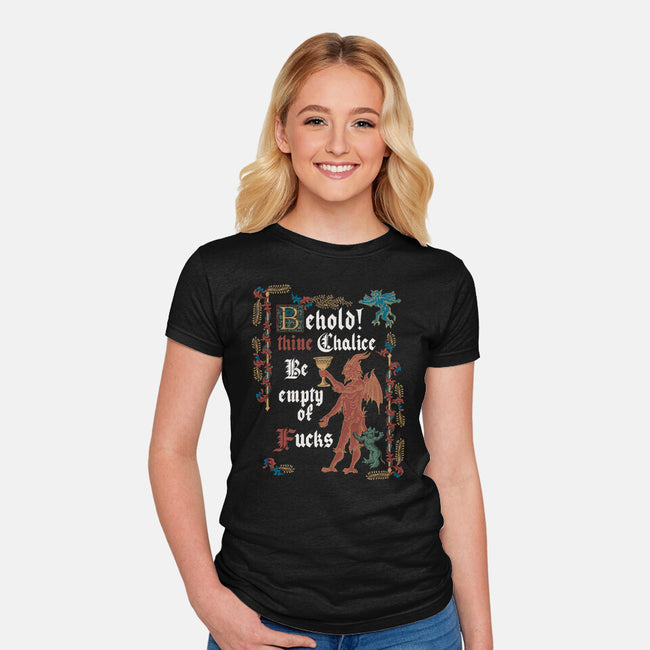 Behold Thine Chalice-Womens-Fitted-Tee-Nemons