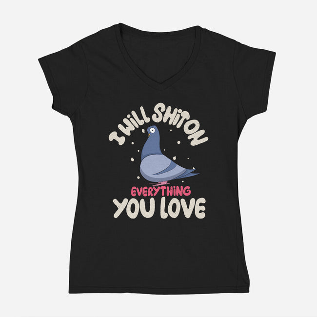 On Everything You Love-Womens-V-Neck-Tee-MaxoArt