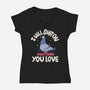 On Everything You Love-Womens-V-Neck-Tee-MaxoArt