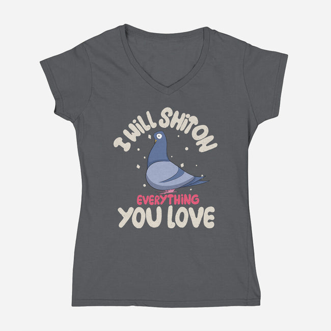 On Everything You Love-Womens-V-Neck-Tee-MaxoArt