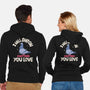 On Everything You Love-Unisex-Zip-Up-Sweatshirt-MaxoArt