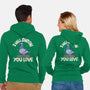 On Everything You Love-Unisex-Zip-Up-Sweatshirt-MaxoArt