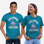 On Everything You Love-Unisex-Basic-Tee-MaxoArt