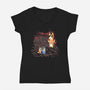 Mum’s Wrath-Womens-V-Neck-Tee-JamesQJO
