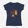 Mum’s Wrath-Womens-V-Neck-Tee-JamesQJO