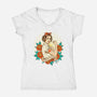 Rebels Unite Tattoo-Womens-V-Neck-Tee-P1yu5h