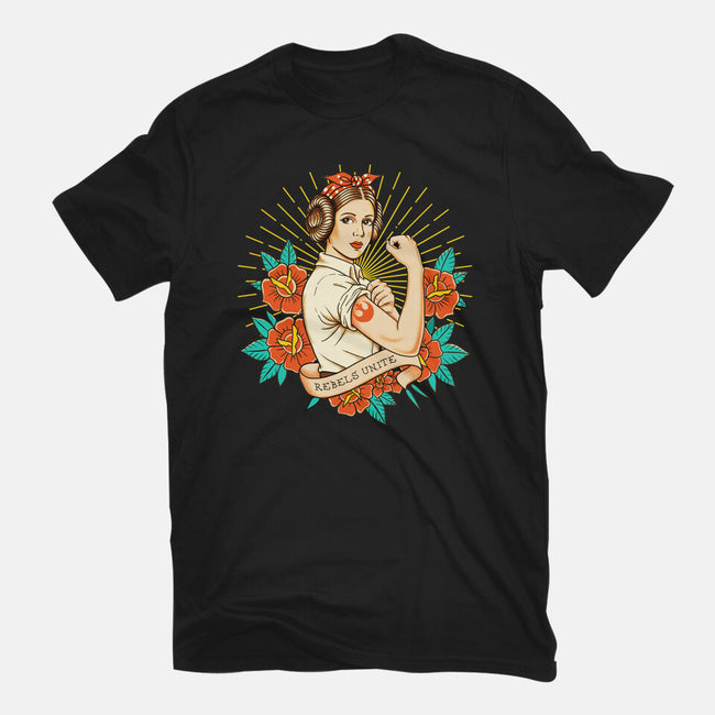 Rebels Unite Tattoo-Unisex-Basic-Tee-P1yu5h