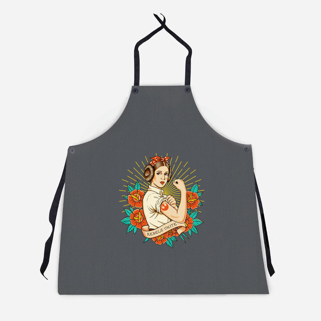 Rebels Unite Tattoo-Unisex-Kitchen-Apron-P1yu5h