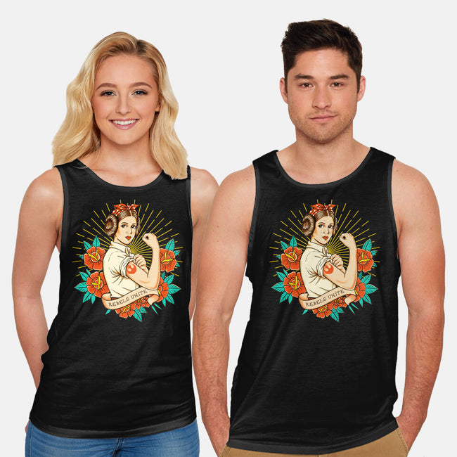 Rebels Unite Tattoo-Unisex-Basic-Tank-P1yu5h