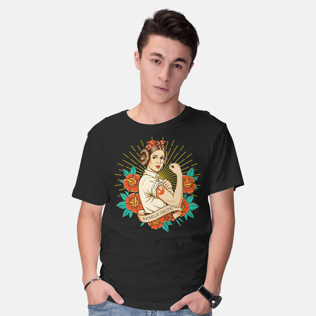 Rebels Unite Tattoo-Mens-Basic-Tee-P1yu5h
