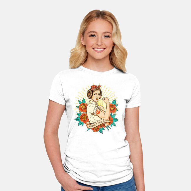 Rebels Unite Tattoo-Womens-Fitted-Tee-P1yu5h
