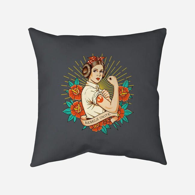 Rebels Unite Tattoo-None-Removable Cover w Insert-Throw Pillow-P1yu5h