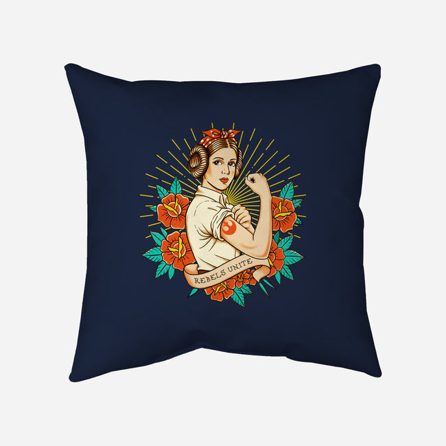 Rebels Unite Tattoo-None-Removable Cover w Insert-Throw Pillow-P1yu5h