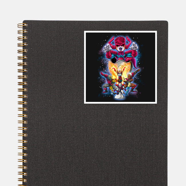 Galafreeze And The Herald Force-None-Glossy-Sticker-Ozzy Fernandez