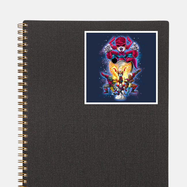 Galafreeze And The Herald Force-None-Glossy-Sticker-Ozzy Fernandez