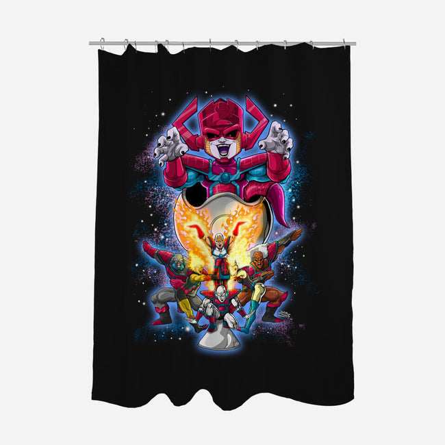 Galafreeze And The Herald Force-None-Polyester-Shower Curtain-Ozzy Fernandez