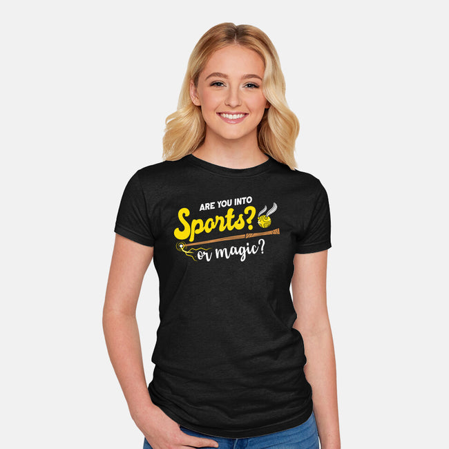 Sports Or Magic-Womens-Fitted-Tee-krisren28