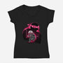 Sai Weilder Ninja-Womens-V-Neck-Tee-hypertwenty