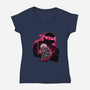 Sai Weilder Ninja-Womens-V-Neck-Tee-hypertwenty