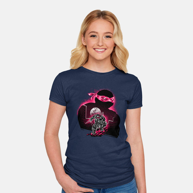 Sai Weilder Ninja-Womens-Fitted-Tee-hypertwenty