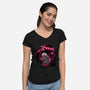 Sai Weilder Ninja-Womens-V-Neck-Tee-hypertwenty