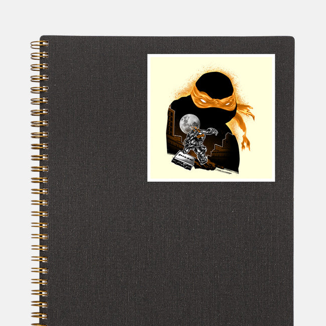 Nun-Chucks Wielder Ninja-None-Glossy-Sticker-hypertwenty