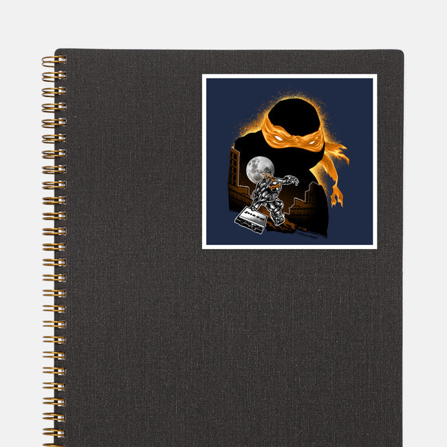 Nun-Chucks Wielder Ninja-None-Glossy-Sticker-hypertwenty