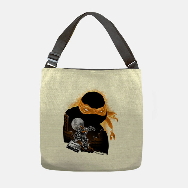 Nun-Chucks Wielder Ninja-None-Adjustable Tote-Bag-hypertwenty