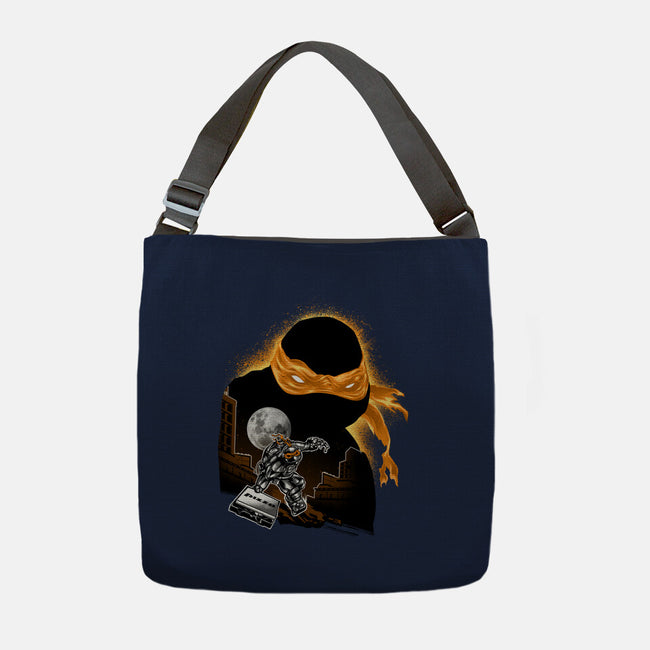 Nun-Chucks Wielder Ninja-None-Adjustable Tote-Bag-hypertwenty